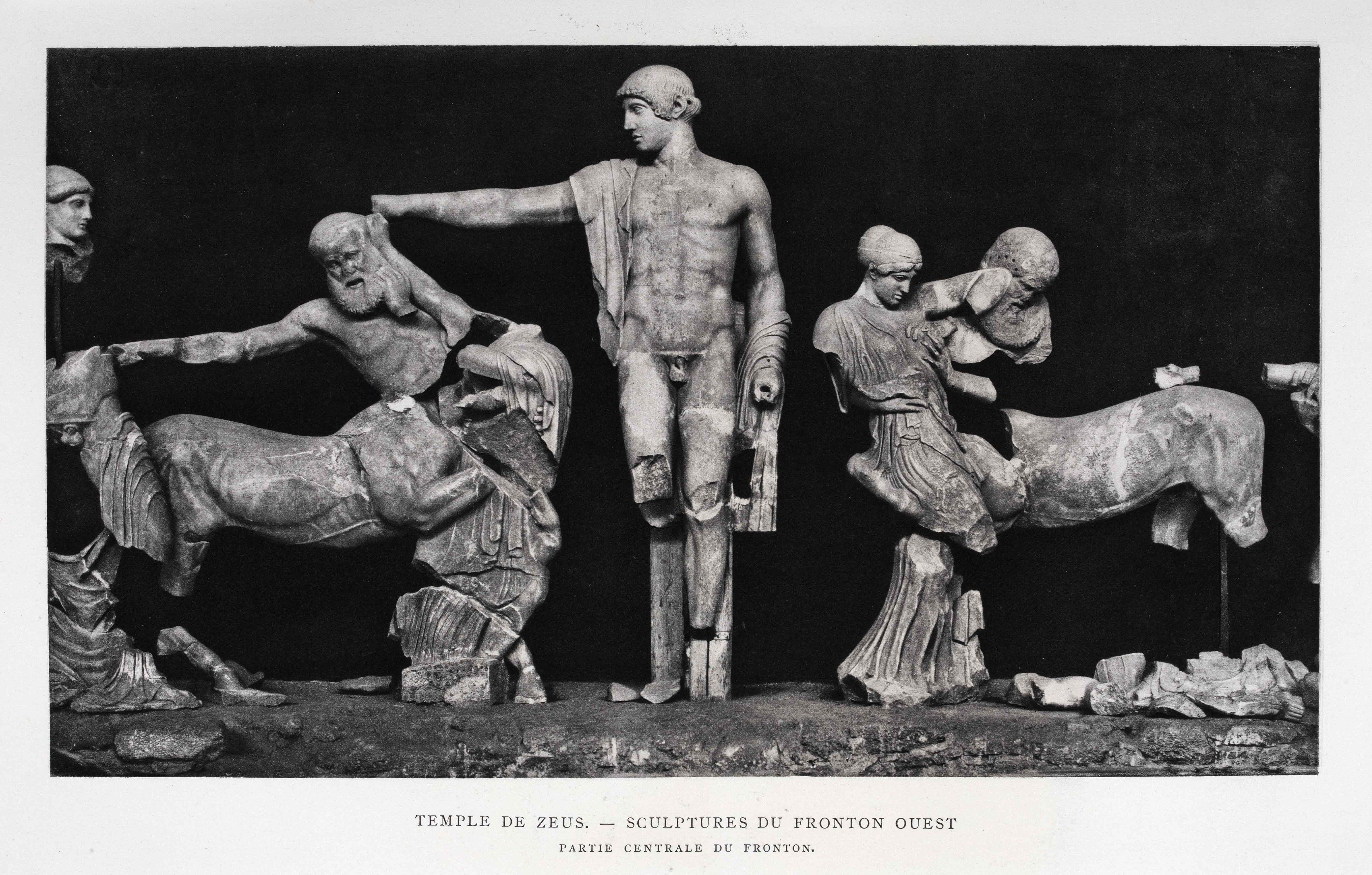 Σελίδα του βιβλίου Restauration d’Olympie 