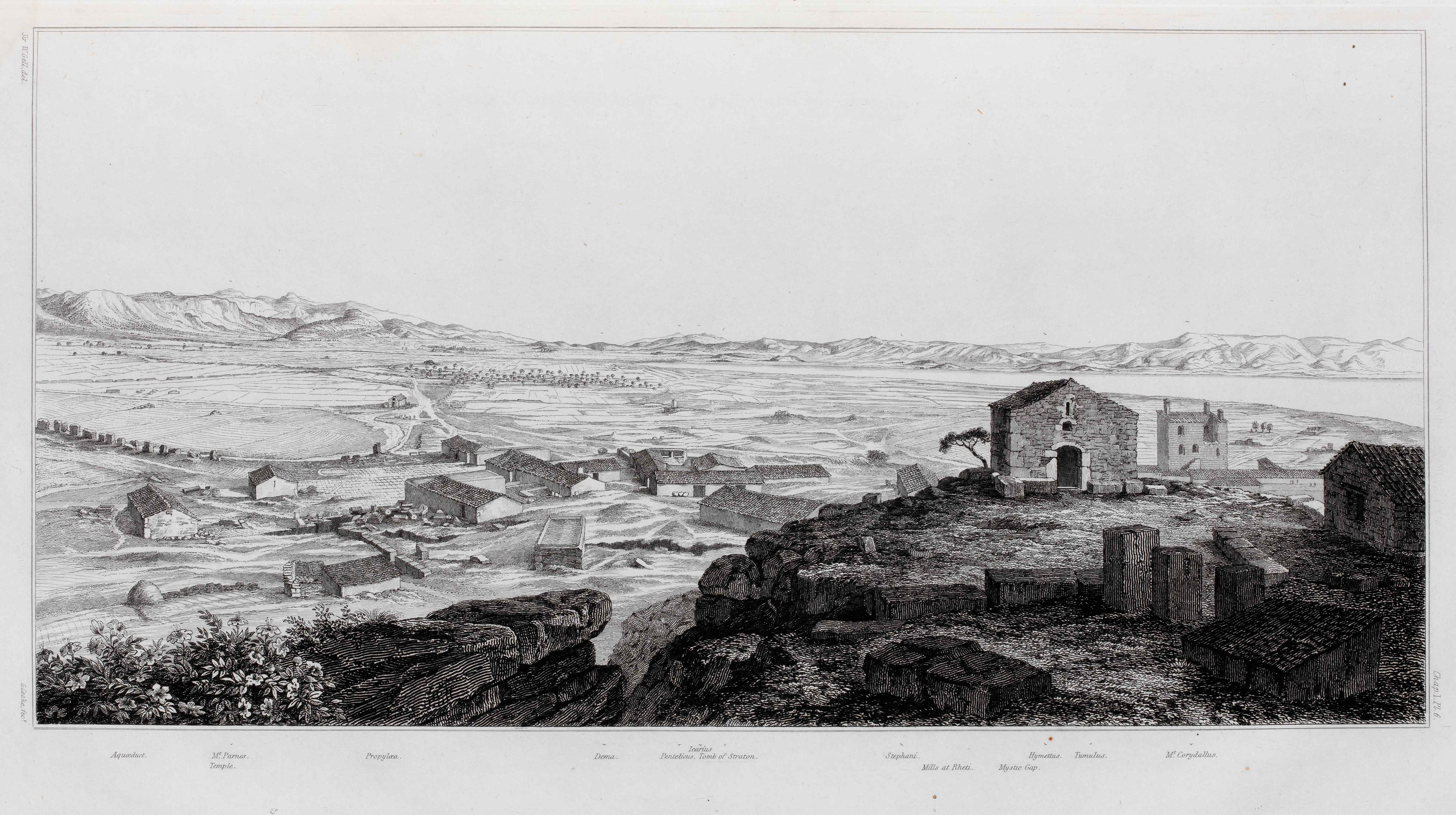 Εσωτερική σελίδα του βιβλίου The unedited antiquities of Attica 