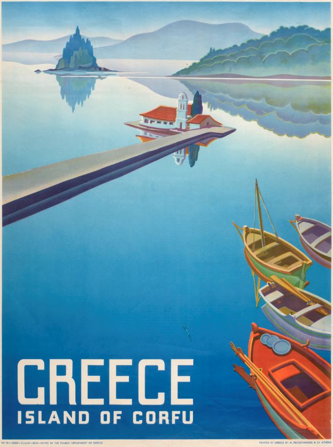 Poster “ Corfu”, Sevastianos Kourkoulos