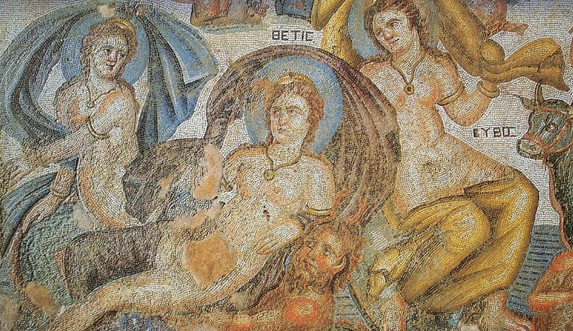 Λεπτομέρεια από το εξώφυλλο της έκδοσης «Έλληνες θεοί και ήρωες στην αρχαία Κύπρο»