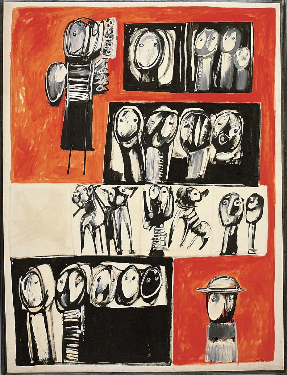 Yannis Gaitis painting from the exhibition at the Municipal Art Gallery of Thessaloniki