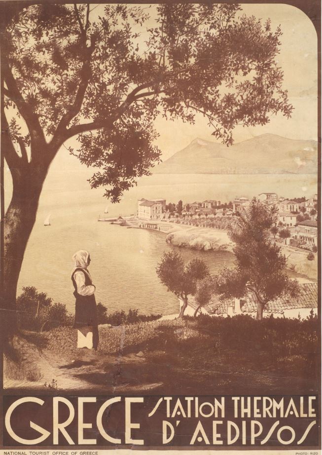 Poster “Aidipsos Thermal Baths”, Rizzo