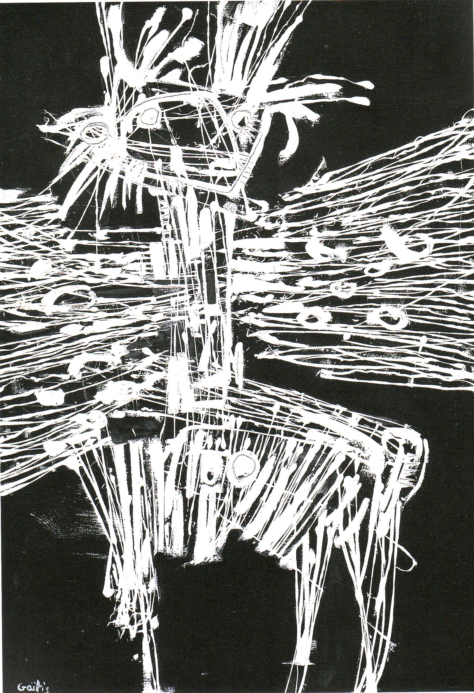 Yannis Gaitis painting from the exhibition at the Municipal Art Gallery of Thessaloniki